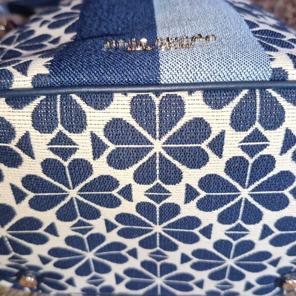 Kate Spade blue floral jacquard Crossbody Bag - Picture 4 of 7